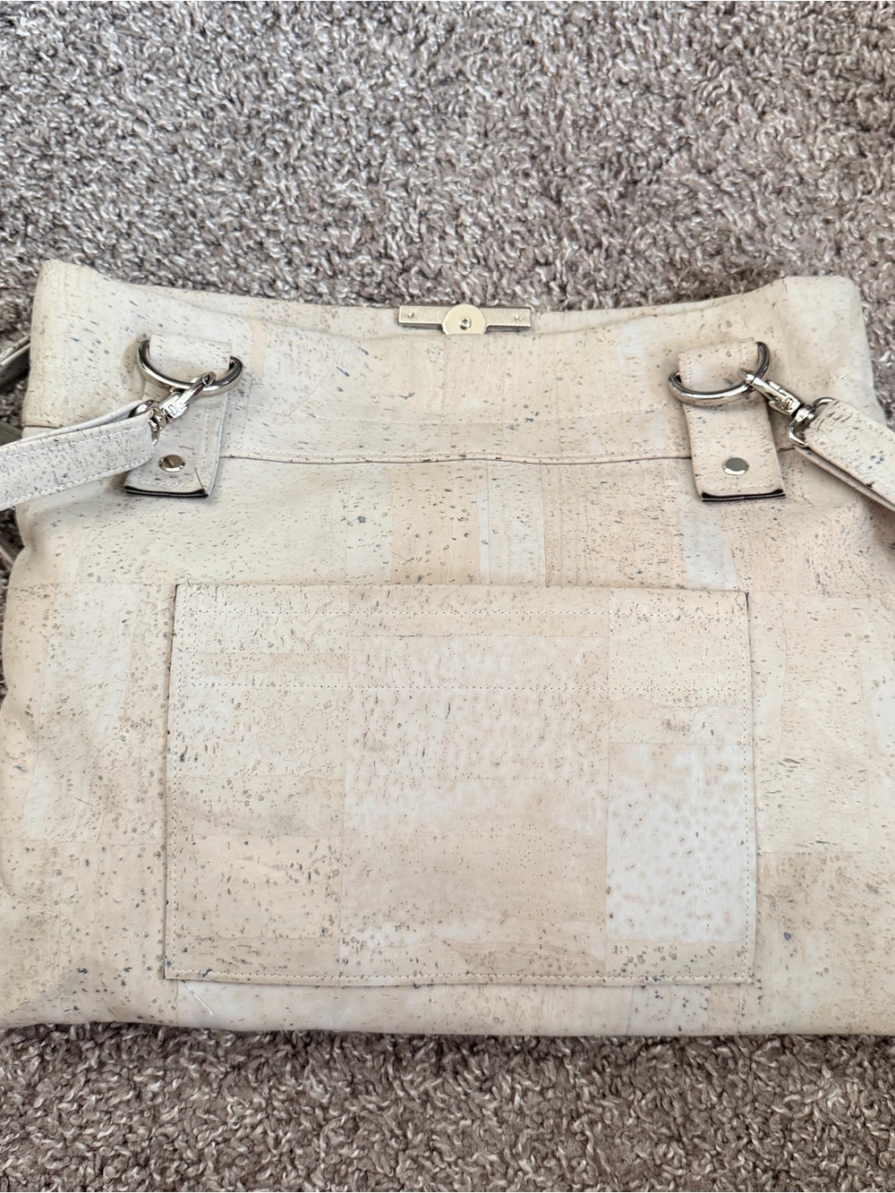 Nancy Zee Designs Woven Tote Bag in Stone Gray - Picture 16 of 16